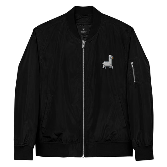 The Llama Curve Bomber Jacket